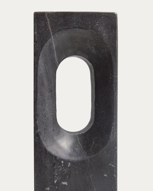Tesh dark grey marble sculpture 36 cm