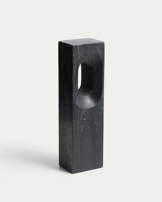 Tesh dark grey marble sculpture 36 cm