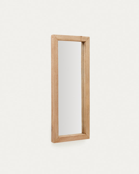 Maden wooden mirror with a natural finish 50 x 120 cm