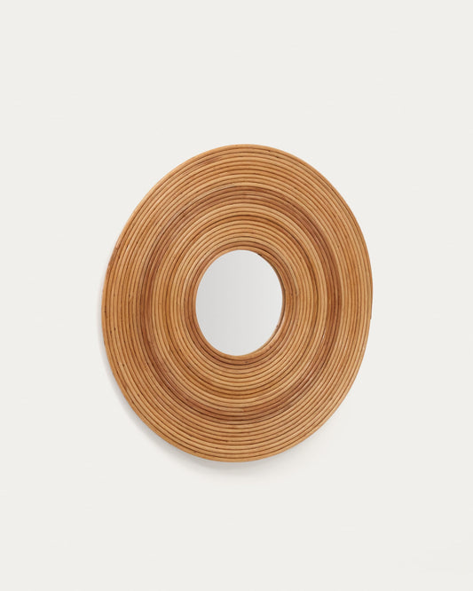 Nalea round rattan mirror Ø 60 cm