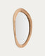 Selem mungur wood mirror with natural finish 60 x 107 cm