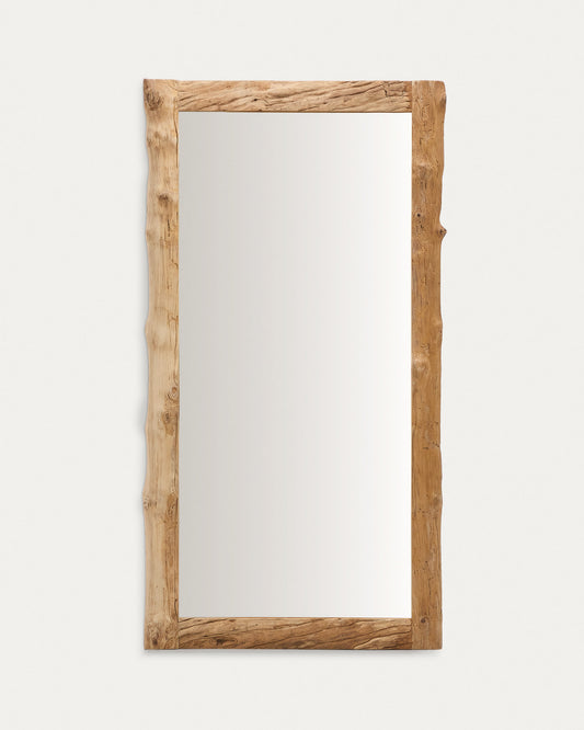 Ibro wooden mirror, 105 x 200 cm