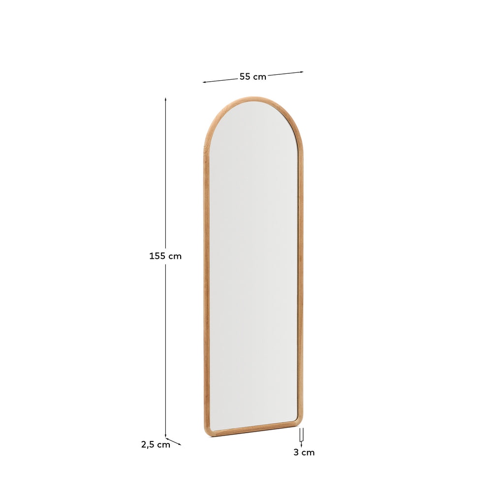 Milsa teak wood mirror 55 x 155cm FSC 100%