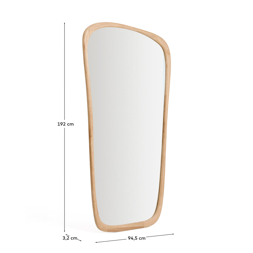 Alura teak wood mirror 94.6 x 192.1cm FSC 100%