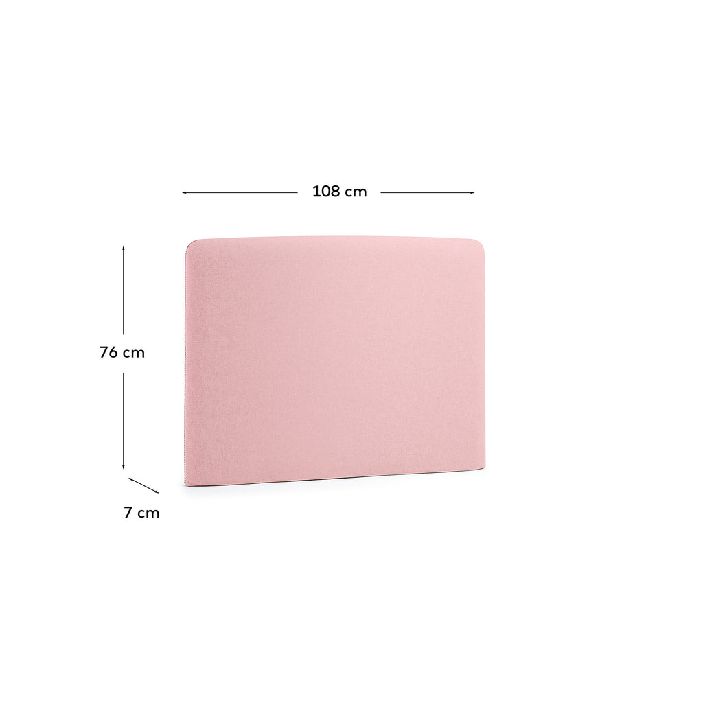 Dyla headboard with removable pink cover for a bed up to 90 cm FSC Mix Credit