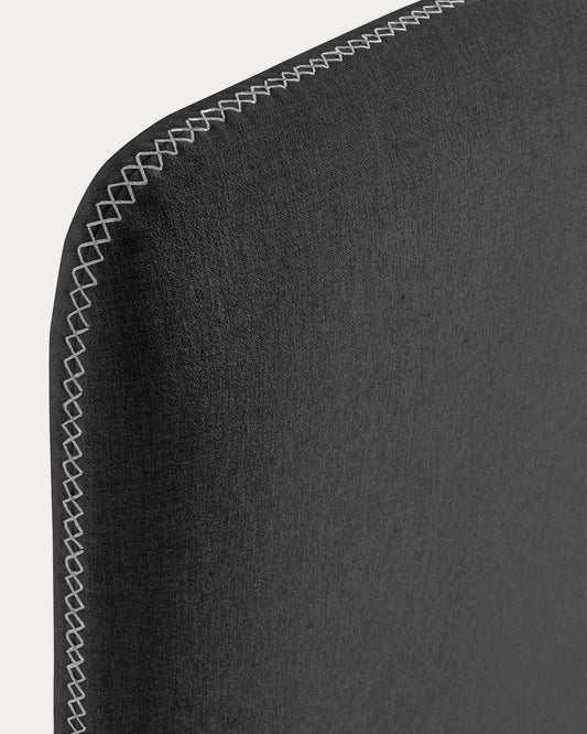 Dyla headboard cover in black for 90 cm beds