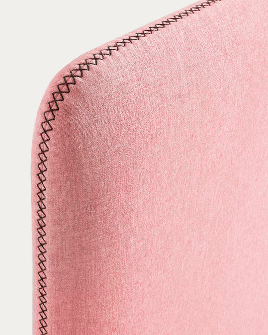 Dyla headboard cover in pink for 90 cm beds