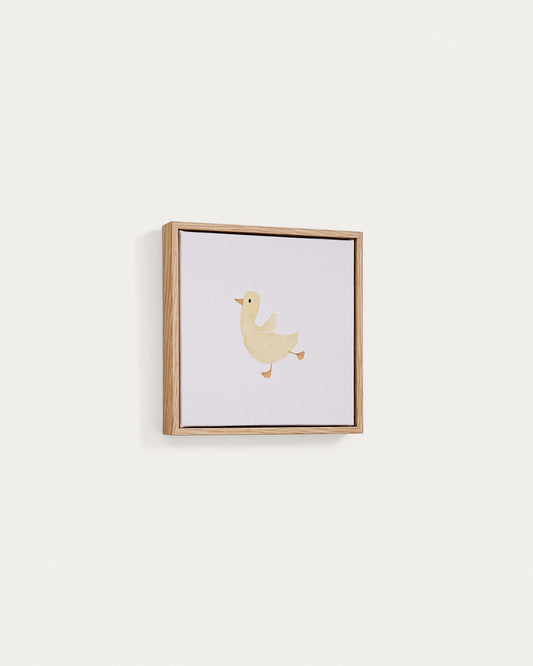 Milu picture of a yellow chick, 20 x 20 cm