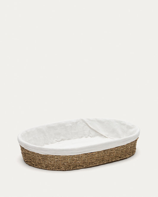 Tossa large natural fiber basket