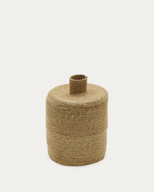 Salinas vase made of natural fibres with a natural finish 30 cm