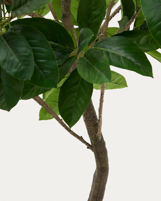 Artificial Ficus tree in black pot 210 cm