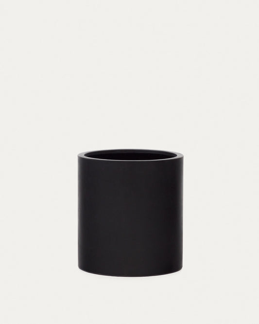 Aiguablava plant pot in black cement, Ø 52 cm