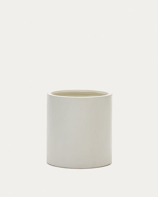 Aiguablava plant pot in white cement, Ø 52 cm