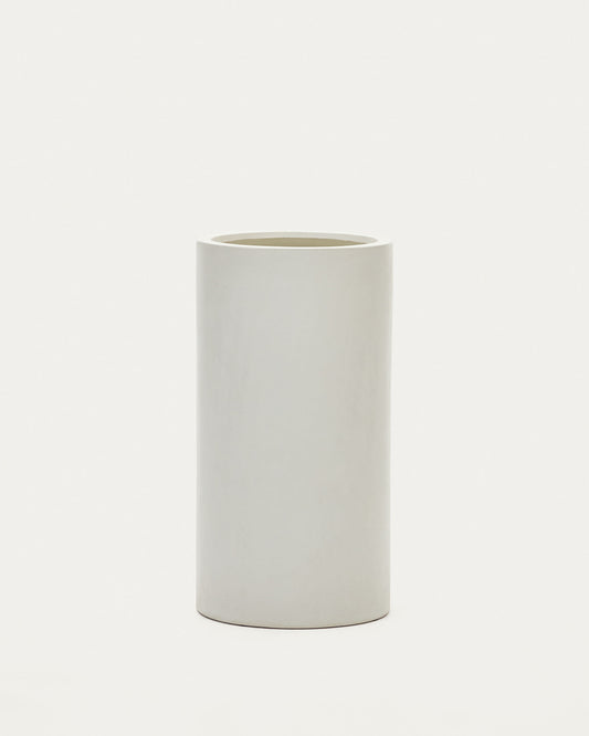 Aiguablava plant pot in white cement, Ø 42 cm