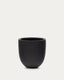 Aiguablava plant pot in black cement, Ø 56 cm
