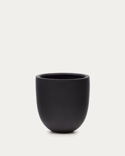 Aiguablava plant pot in black cement, Ø 56 cm