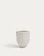 Aiguablava plant pot in white cement, Ø 39 cm