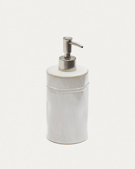 Savel Gray Stoneware Soap Dispenser