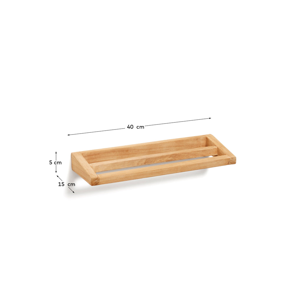 Vedel solid teak towel rack, 40 x 5 cm