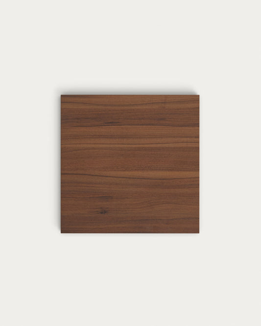 Tiaret Table top walnut finishing 60x60cm