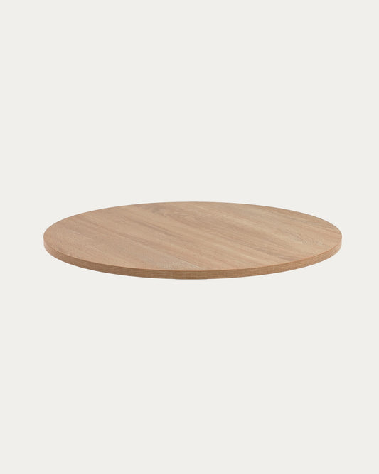 Tiaret round table top in melamine with a natural finish, Ø 70 cm