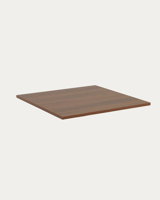 Tiaret table top in melamine with a walnut finish, 70 x 70 cm