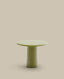 Albanella coffee table in cement with glossy green finish Ø65cm