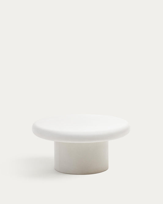 Addaia Round White Cement Coffee Table Ø90 cm