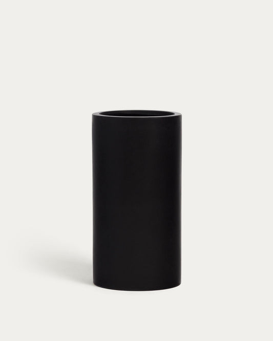 Aiguablava plant pot in black cement, Ø 42 cm