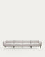 Sorells 4-seater modular outdoor sofa in aluminium with green finish 370 cm
