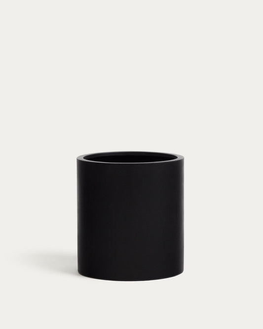 Aiguablava plant pot in black cement, Ø 52 cm