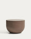 Garbet round coffee table in brown concrete Ø 60cm
