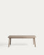 Izola extendable outdoor table in aluminium with taupe finish 220 (280) x 100 cm