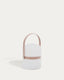 Ridley mini LED table lamp in pink polyethylene