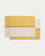 Tari set of 2 yellow 100% cotton placemats 35 x 50 cm