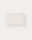 Simmel set of 2 beige linen blend pillow cases 50 x 70cm