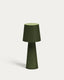 Arenys large outdoor metal table lamp in a green painted finish