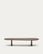Pirita coffee table made from solid oak wood in a dark finish, 147 x 65 cm FSC 100%