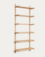 Sitra modular shelf, 6 solid oak wood shelves in a natural finish, 90 cm, FSC Mix Credit