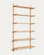 Sitra modular shelf, 6 solid oak wood shelves in a natural finish, 110 cm, FSC Mix Credit