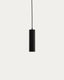 Andia aluminium ceiling lamp with black painted finish