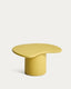 Macarella coffee table in mustard concrete 83 x 77cm