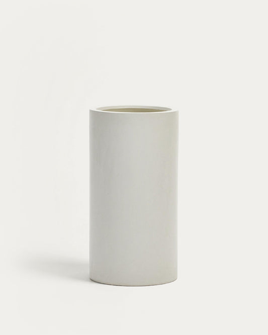 Aiguablava plant pot in white cement, Ø 42 cm