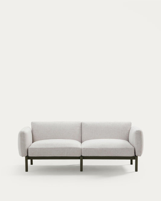 Sorells 2-seater modular outdoor sofa in aluminium with green finish 201 cm