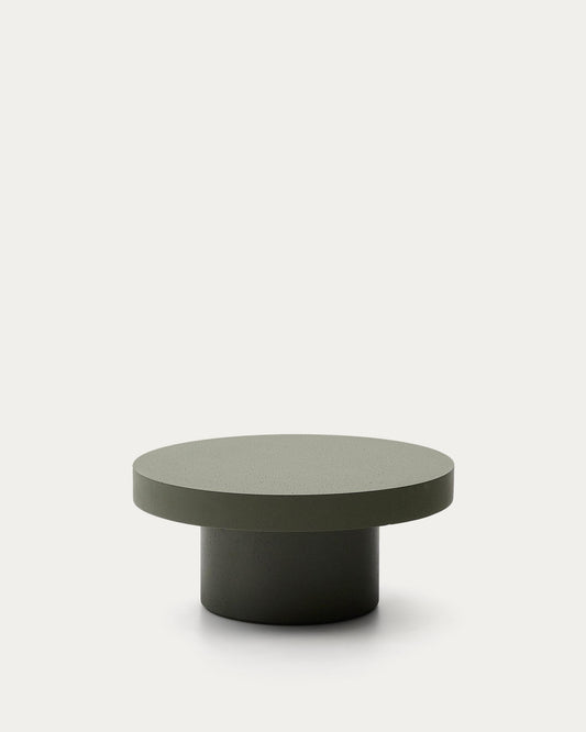 Aiguablava green cement coffee table Ø66cm