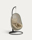 Cira multicolour hanging armchair with dark grey base