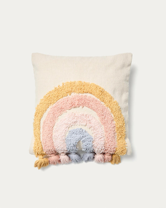 Tadea Cushion Cover cotton multicolor rainbow 45 x 45 cm