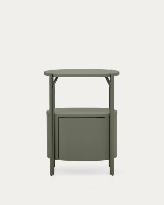 Arely bathroom vanity unit with steel structure and green lacquered MDF 60 x 40cm