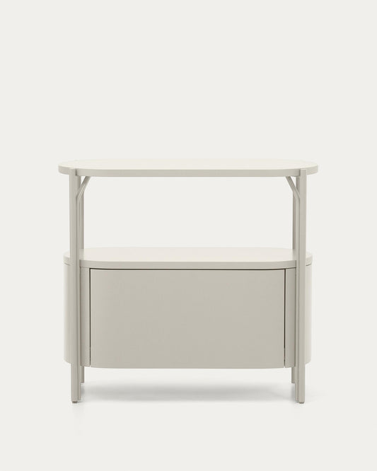 Arely bathroom vanity unit with steel structure and white lacquered MDF 90 x 40cm
