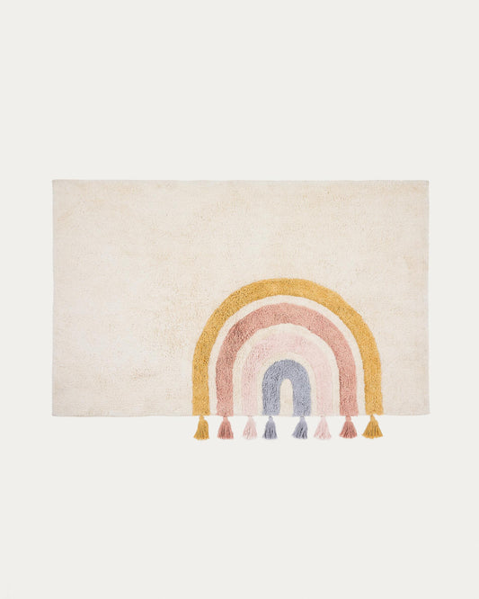 Tadea Rug cotton multicolor rainbow 90 x 150 cm